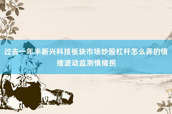过去一年半新兴科技板块市场炒股杠杆怎么弄的情绪波动监测情绪拐
