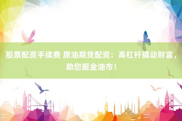 股票配资手续费 原油期货配资：高杠杆撬动财富，助您掘金油市！