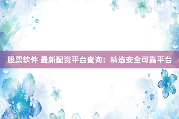 股票软件 最新配资平台查询：精选安全可靠平台